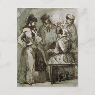 Cartão Postal Grisettes e Trabalhadores