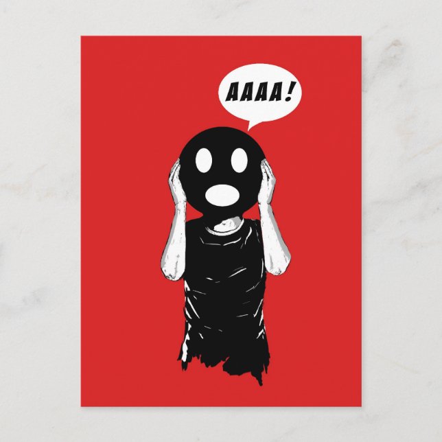 Cartão Postal gritar (Frente)