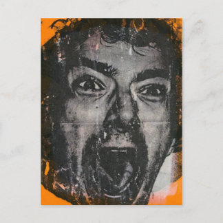 cartão postal gritar face