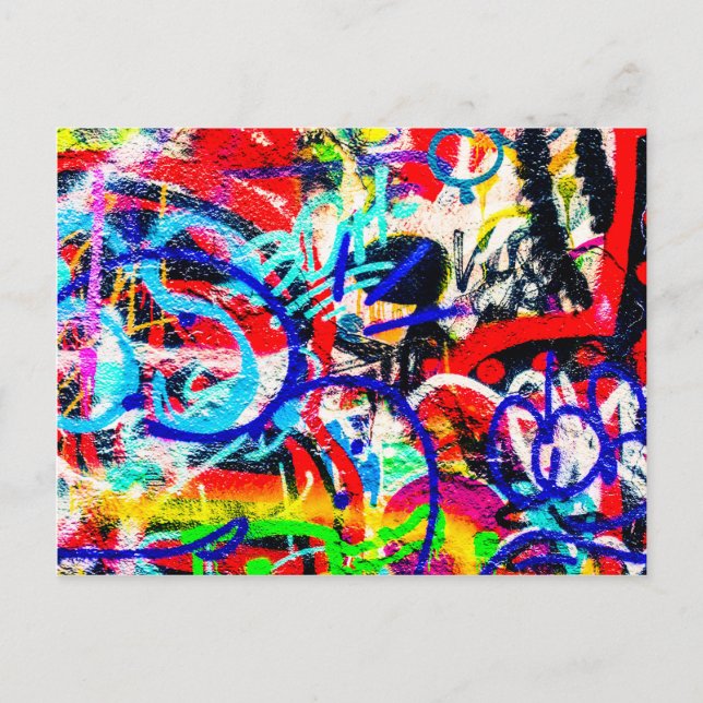 Cartão Postal Gritty Crazy Grafite (Frente)