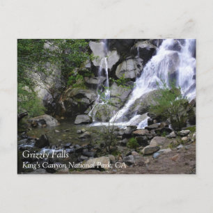 Cartão Postal Grizzly Falls, Parque Nacional King's Canyon, CA P