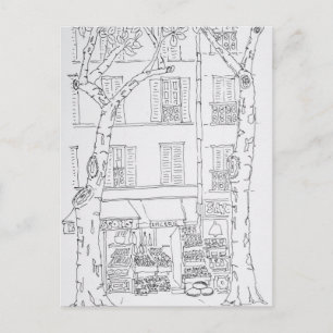 Cartão Postal Grocery Store   Rue Brea, Paris, França