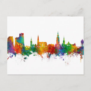 Cartão Postal Groningen The Netherlands Skyline