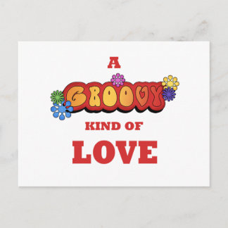 Cartão Postal Groovy Kind Love