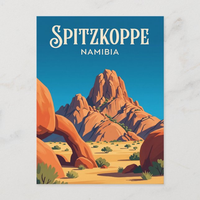 Cartão Postal Grosse Spitzkoppe Namíbia (Frente)