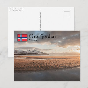 Cartão Postal Grotfjorden Noruega