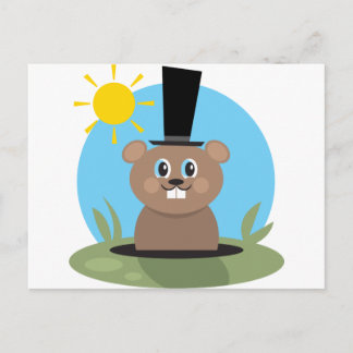 Cartão Postal Groundhog