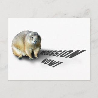 Cartão Postal Groundhog Phil Diz...