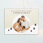 Cartão Postal Growing Family Photo Merry Christmas<br><div class="desc">Growing Family Photo Merry Christmas Postcard</div>