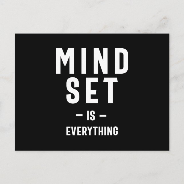 Cartão Postal Growth Mindset Empreendedor Malhação de Professore (Frente)