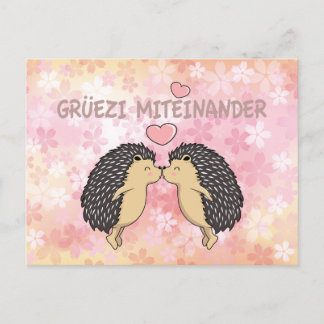 Cartão Postal Grü ezi Miteinander, Suiça