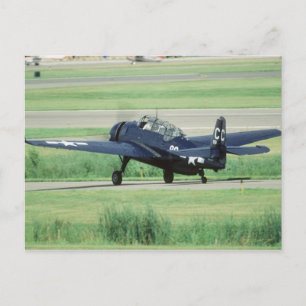 Cartão Postal Grumman TBF/TBM Avenger Marinha Porta-aviões torpe