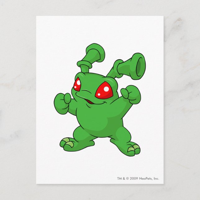 Cartão Postal Grundo Green (Frente)