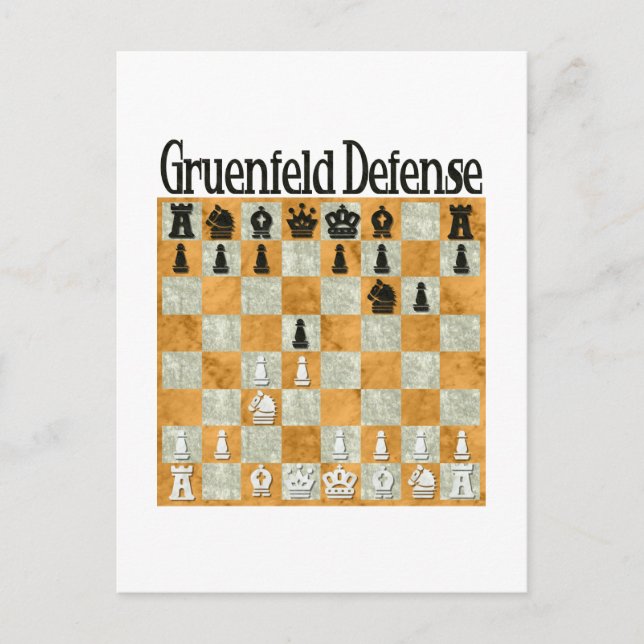 Cartão Postal Grünfeld Defense (Frente)