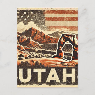 Cartão Postal Grunge Distante Utah