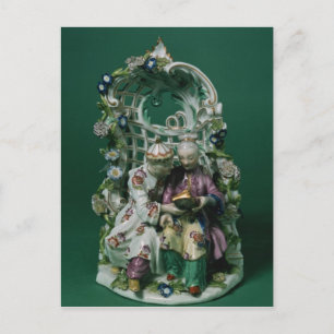 Cartão Postal Grupo artístico Meissen, após uma pintura de Bou