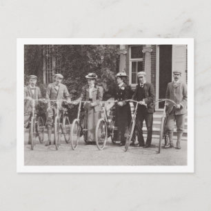 Cartão Postal Grupo de bicyclists de Edwardian, 1900s adiantados