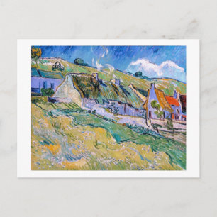 Cartão Postal Grupo de Cottages de Vincent Van Gogh