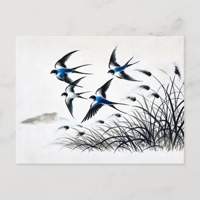 Cartão Postal Grupo de Engordas Atingindo o Céu na China (Frente)