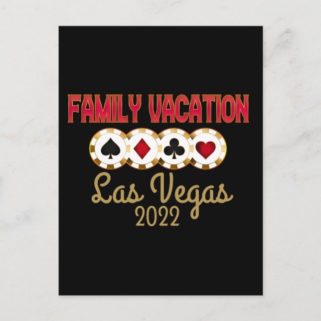 Cartão Postal Grupo de Férias Familiares de Las Vegas (Frente)