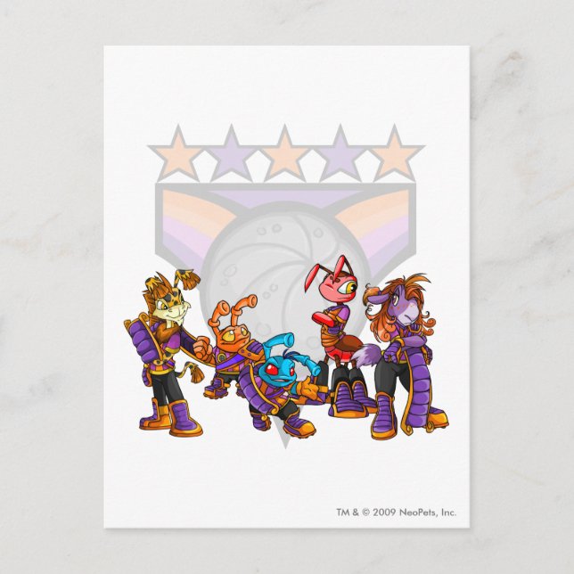 Cartão Postal Grupo de Kreludor da equipe (Frente)