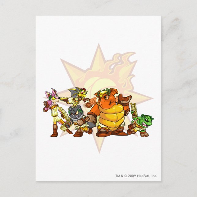 Cartão Postal Grupo Team Altador (Frente)