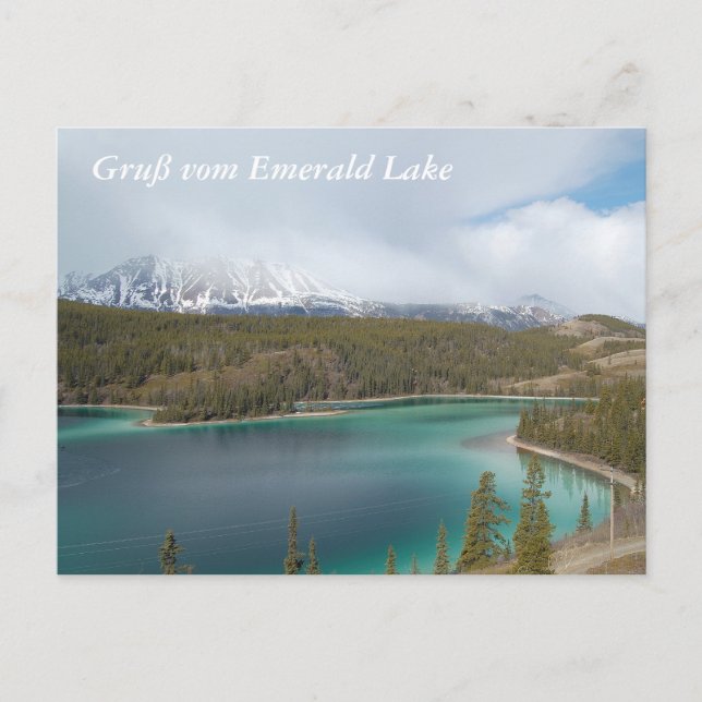 Cartão Postal Gruß vom Emerald Lake (Frente)
