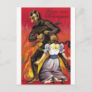 Cartão Postal Gruss Vom Krampus