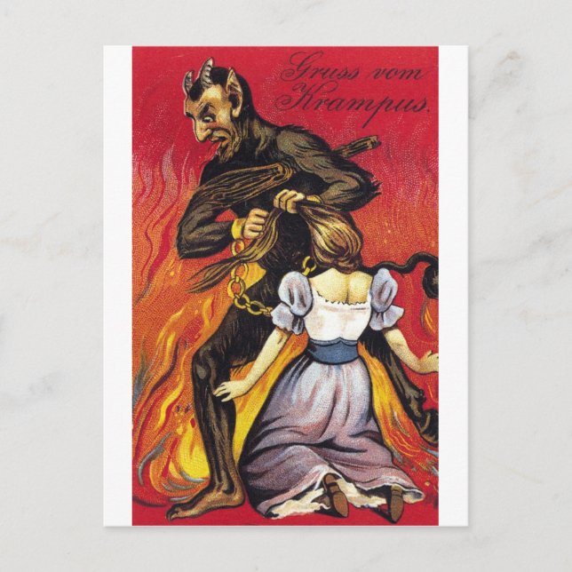 Cartão Postal Gruss Vom Krampus (Frente)
