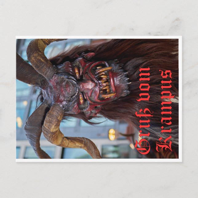 Cartão Postal Gruß vom Krampus (Frente)