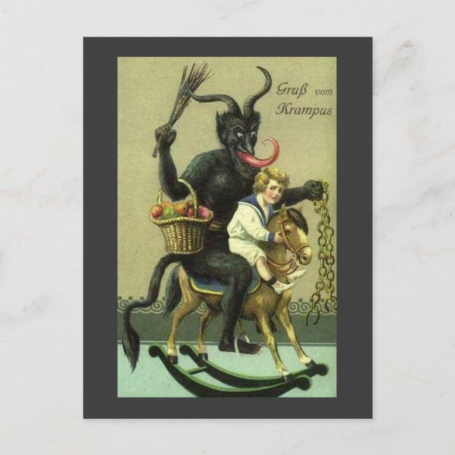 Cartão Postal Gruss Vom Krampus (Frente)