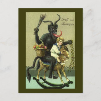 Cartão Postal Gruss Vom Krampus