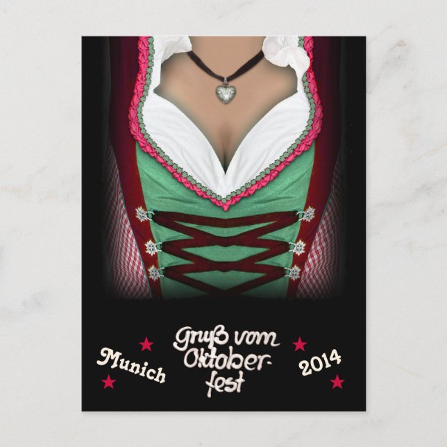 Cartão Postal Gruss vom Oktoberfest (Frente)