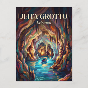 Cartão Postal Gruta Jeita Líbano