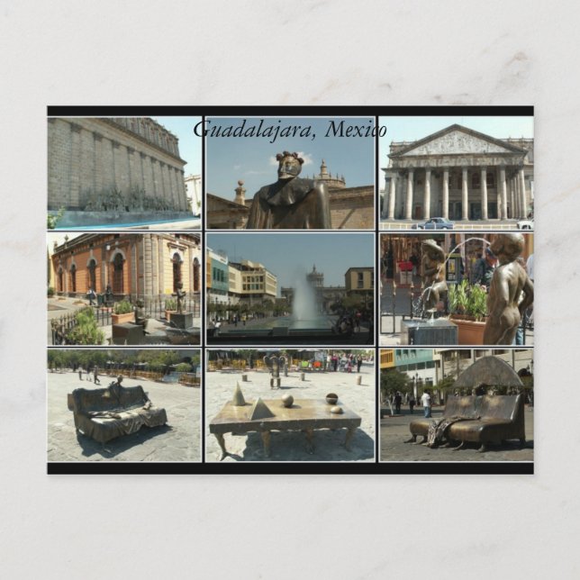 Cartão Postal Guadalajara, México (Frente)