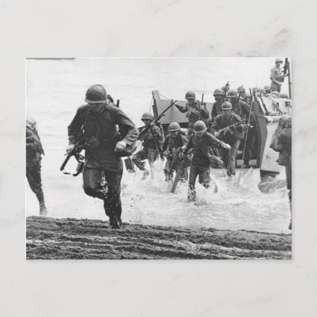 Cartão Postal Guadalcanal Landing (Frente)