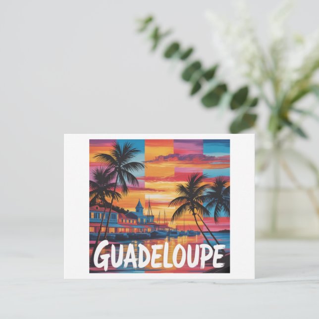 Cartão Postal Guadeloupe  (Em pé/Frente)