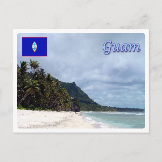 Cartão Postal Guam - Beach - (Frente)