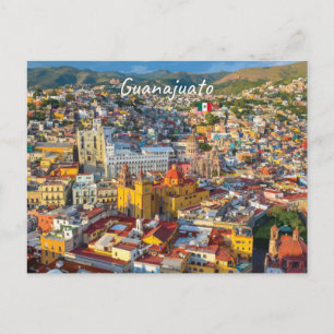 Cartão Postal Guanajuato, México - Paisagem Urbana Colorida