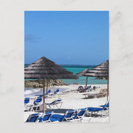Cartão Postal Guarda-chuvas nas Bahamas