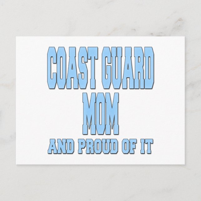 Cartão Postal guarda costeira orgulhosa (Frente)