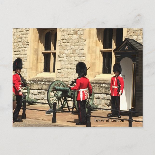 Cartão Postal Guarda da Torre de Londres (Frente)