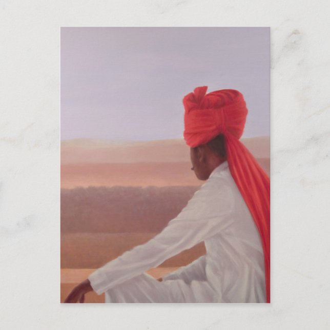 Cartão Postal Guarda do Palácio Jaipur (Frente)