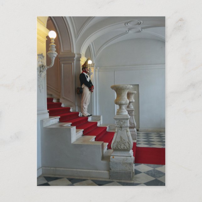 Cartão Postal Guarda no Palácio de Catherine, Rússia (Frente)