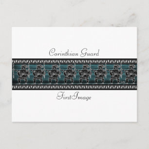 Cartão Postal Guarda preto grego