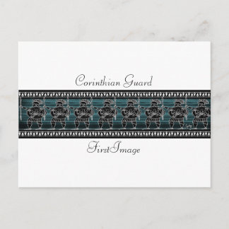 Cartão Postal Guarda preto grego