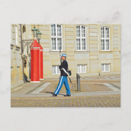 Cartão Postal Guarda Real Dinamarquesa em patrulha, Copenhague