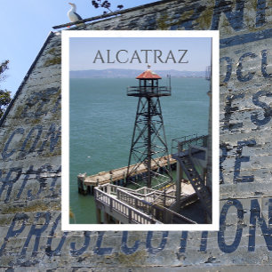 Cartão Postal Guarda Tower, Prisão de Alcatraz Island, Califórni