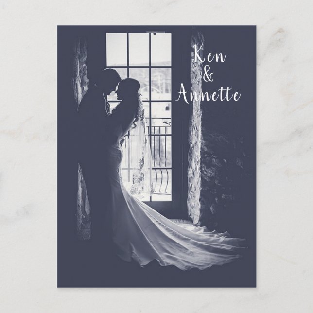 Cartão Postal Guardar a nota de data e o grupo (Frente)