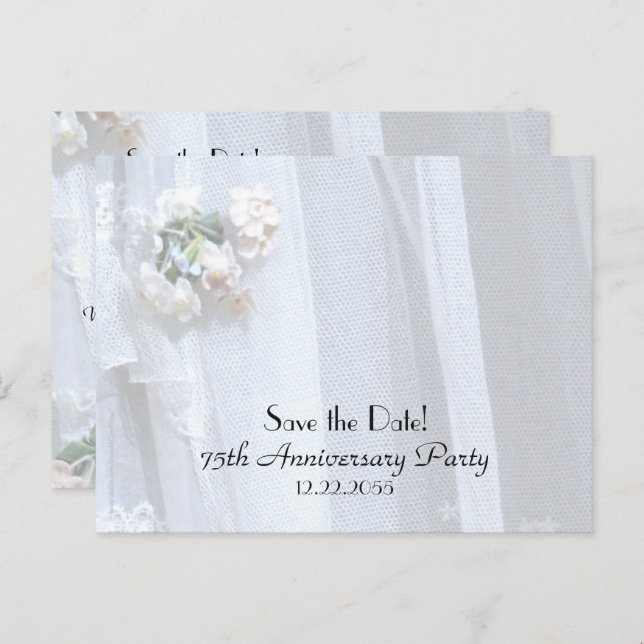 Cartão Postal Guardar o Anúncio da Parte no 75.º Aniversário (Frente/Verso)